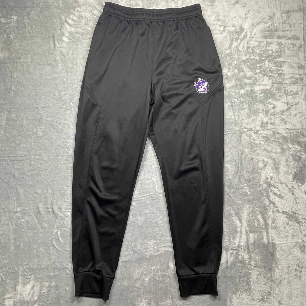 Washington Husky Jogger Pants Men Large Black  Athletic Training Drawstring NCAA